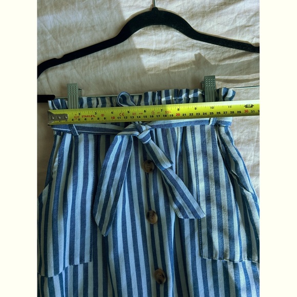 Blue and White Striped Matching set top and skirt - Picture 5 of 5